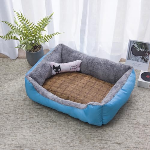 PIURUF Hochwertiges großes beruhigendes Hunde- und Katzenbett, Haustier-Sofa mit Matte und Spielzeug, Plüsch-Haustierbett für Welpen, Hundeausruhen, Schlafkissen, Matratze, rutschfestes Kätzchenbett PIURUF Hochwertiges großes beruhigendes Hunde- und Katzenbett, Haustier-Sofa mit Matte und Spielzeug, Plüsch-Haustierbett für Welpen, Hundeausruhen, Schlafkissen, Matratze, rutschfestes Kätzchenbett von PIURUF