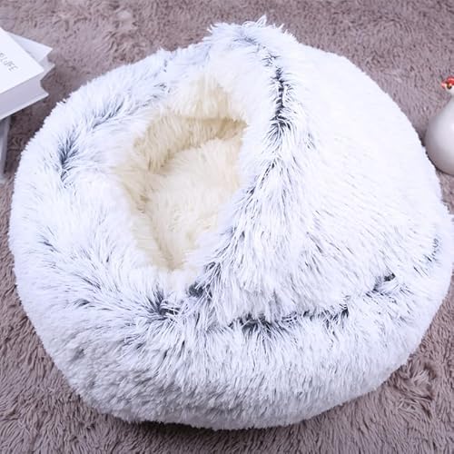 PIURUF Luxuriöses Katzenbett für den Innenbereich, warmes Höhlenbett, beruhigendes Welpenbett, flauschiges Plüsch-Haustierbett, kleine Hunde, Katzenbett, Haustier-Sofa, Bett, waschbar, rutschfestes PIURUF Luxuriöses Katzenbett für den Innenbereich, warmes Höhlenbett, beruhigendes Welpenbett, flauschiges Plüsch-Haustierbett, kleine Hunde, Katzenbett, Haustier-Sofa, Bett, waschbar, rutschfestes von PIURUF