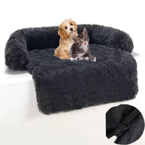 PIURUF Premium Ultra Soft Pet Bed Marshmallow Fluffy Cuddler Washable Calming Puppy Bed,Washable Anti-Slip Large Dog Bed,Anti-Angst-Plush Cat Bed von PIURUF