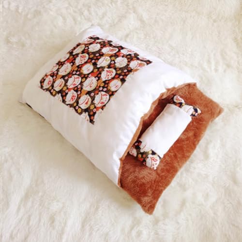 PIURUF Verbesserter Schlafsack, Haustier-warme Decke, halb geschlossenes kleines Tier-Bett zur Beruhigung, Angstlinderung, Katzenbett, Höhlenbett für Welpen, Kätzchen, Chihuahua PIURUF Verbesserter Schlafsack, Haustier-warme Decke, halb geschlossenes kleines Tier-Bett zur Beruhigung, Angstlinderung, Katzenbett, Höhlenbett für Welpen, Kätzchen, Chihuahua von PIURUF