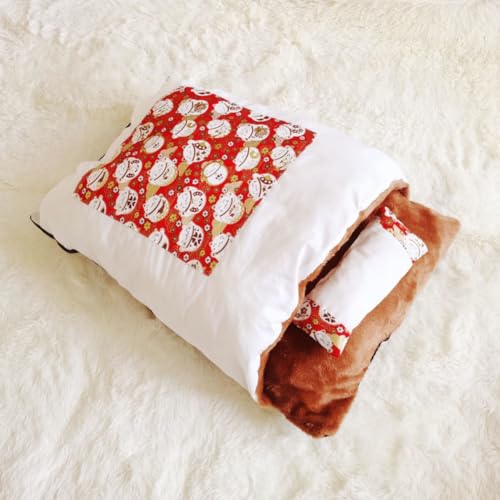 PIURUF Verbesserter Schlafsack, Haustier-warme Decke, halb geschlossenes kleines Tier-Bett zur Beruhigung, Angstlinderung, Katzenbett, Höhlenbett für Welpen, Kätzchen, Chihuahua PIURUF Verbesserter Schlafsack, Haustier-warme Decke, halb geschlossenes kleines Tier-Bett zur Beruhigung, Angstlinderung, Katzenbett, Höhlenbett für Welpen, Kätzchen, Chihuahua von PIURUF