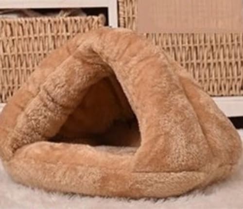 Plüsch-Hundehöhle, Haustierhöhle, klein, mittel, waschbar, Katzenhöhlen, langlebige Ruhematte für Katze, Welpen, Kätzchen, Zelt zum Schlafen, für Haustier Plüsch-Hundehöhle, Haustierhöhle, klein, mittel, waschbar, Katzenhöhlen, langlebige Ruhematte für Katze, Welpen, Kätzchen, Zelt zum Schlafen, für Haustier von PIURUF