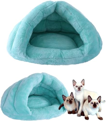 Plüsch-Hundehöhle, Haustierhöhle, klein, mittel, waschbar, Katzenhöhlen, langlebige Ruhematte für Katze, Welpen, Kätzchen, Zelt zum Schlafen, für Haustier Plüsch-Hundehöhle, Haustierhöhle, klein, mittel, waschbar, Katzenhöhlen, langlebige Ruhematte für Katze, Welpen, Kätzchen, Zelt zum Schlafen, für Haustier von PIURUF