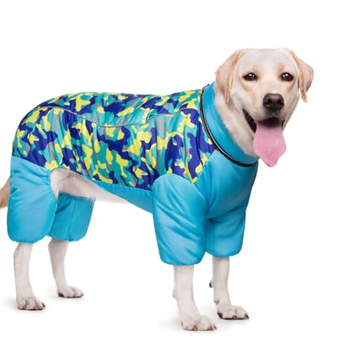 Wasserdichter Winter-Hundemantel mit hohem Kragen, Haustierjacke, Outdoor-Spaziergänge, warme Kleidung für kaltes Wetter, reflektierendes Hunde-Schneeanzug-Kostüm Wasserdichter Winter-Hundemantel mit hohem Kragen, Haustierjacke, Outdoor-Spaziergänge, warme Kleidung für kaltes Wetter, reflektierendes Hunde-Schneeanzug-Kostüm von PIURUF
