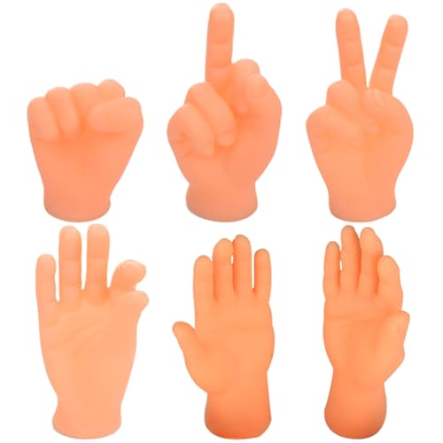 PIUpiuLIANG 6pcs Mini Hand Pet Cat Streiching Vinyl winzige Hände kleine Fingerpuppen Rock-Scissors Spielzeug für Katzenhund Haustiere Spielzeit PIUpiuLIANG 6pcs Mini Hand Pet Cat Streiching Vinyl winzige Hände kleine Fingerpuppen Rock-Scissors Spielzeug für Katzenhund Haustiere Spielzeit von PIUpiuLIANG