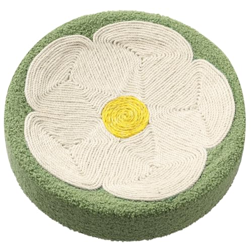 Runde Katzenkratzer, 15 -Zoll -Katzenkratzerschale, 2 in 1 süße Blume Sisal Scratch Lounge für Kitty Kitten SleepingRound Runde Katzenkratzer, 15 -Zoll -Katzenkratzerschale, 2 in 1 süße Blume Sisal Scratch Lounge für Kitty Kitten SleepingRound von PIUpiuLIANG