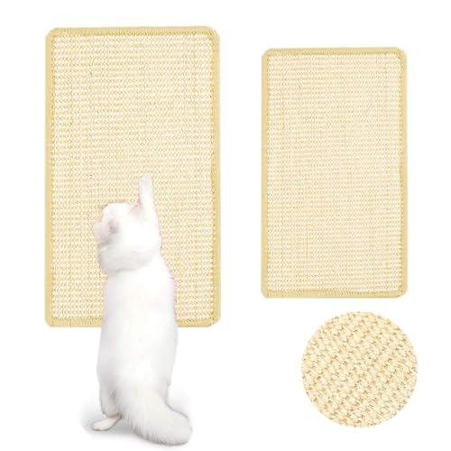 PIWOSGOL 2er Set Kratzmatte Katze, Kratzbrett Wand, Sisal Katzenkratzmatte natürliche Katzenkratzbretter 30x60cm, 25x50cm Kratzteppich Sisal für Katze, für Sofa Möbel Tür Kratzschutz PIWOSGOL 2er Set Kratzmatte Katze, Kratzbrett Wand, Sisal Katzenkratzmatte natürliche Katzenkratzbretter 30x60cm, 25x50cm Kratzteppich Sisal für Katze, für Sofa Möbel Tür Kratzschutz von PIWOSGOL