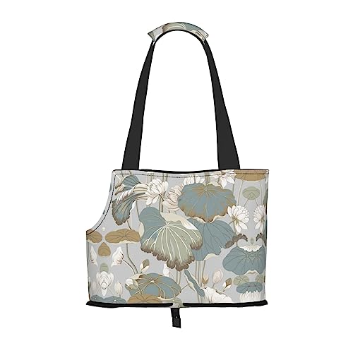 Black Lily Pads Print Pet Carrier,Dog Cat Travel Bag,Portable Bag Carrier for Small to Medium Cat and Small Dog Black Lily Pads Print Pet Carrier,Dog Cat Travel Bag,Portable Bag Carrier for Small to Medium Cat and Small Dog von PIXOLE