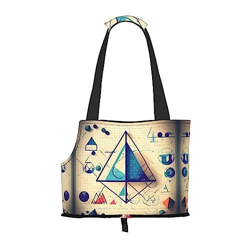 Faltbare Hundetragetasche, Motiv: Mathematik, Geek-Kalkulus, geeignet für kleine Hunde und Katzen für Outdoor-Reisen von PIXOLE