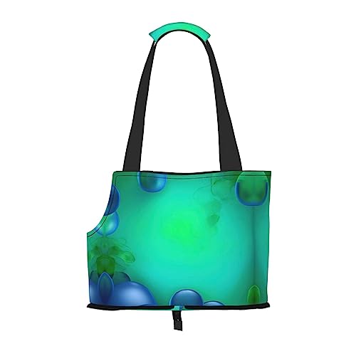 Faltbare Hundetragetasche, für kleine Hunde und Katzen, Blaugrün von PIXOLE