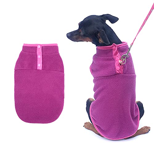 PIXRIY Haustier-Hundebekleidung für Welpen, kleine Hunde, Katzen, Hundepullover (XS, Violett) von PIXRIY