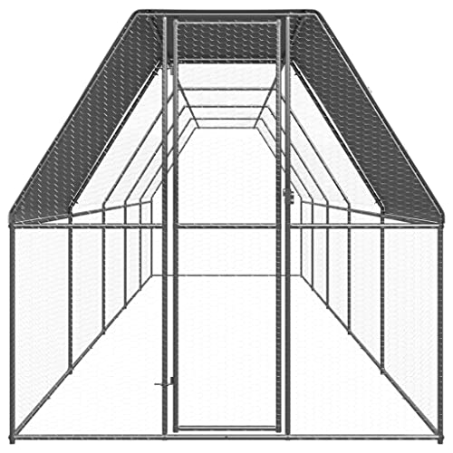 PIXZSSI Hühnerkäfig Outdoor 2x10x2 m Verzinkter Stahl UV- und Wasserbeständig Dach Tierkäfige Praktische Geräumige Außengehege für Hühner, Hennen, Enten und Andere Kleintiere PIXZSSI Hühnerkäfig Outdoor 2x10x2 m Verzinkter Stahl UV- und Wasserbeständig Dach Tierkäfige Praktische Geräumige Außengehege für Hühner, Hennen, Enten und Andere Kleintiere von PIXZSSI
