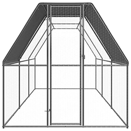 PIXZSSI Hühnerkäfig Outdoor 2x6x2 m Verzinkter Stahl UV- und Wasserbeständig Dach Tierkäfige Praktische Geräumige Außengehege für Hühner, Hennen, Enten und Andere Kleintiere PIXZSSI Hühnerkäfig Outdoor 2x6x2 m Verzinkter Stahl UV- und Wasserbeständig Dach Tierkäfige Praktische Geräumige Außengehege für Hühner, Hennen, Enten und Andere Kleintiere von PIXZSSI