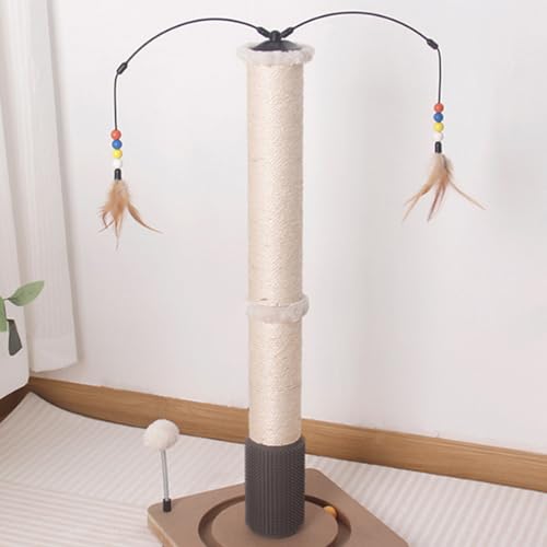 PJDDP 31,5 Zoll Hoher Katzenkratzbaum, Sisal-Kratzbäume, Kratzbaum Für Hauskatzen Und Kätzchen, Mit Extra Interaktivem Baumelndem Plüschtier, Vertikaler Kratzbaum PJDDP 31,5 Zoll Hoher Katzenkratzbaum, Sisal-Kratzbäume, Kratzbaum Für Hauskatzen Und Kätzchen, Mit Extra Interaktivem Baumelndem Plüschtier, Vertikaler Kratzbaum von PJDDP