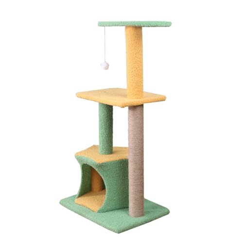 PJDDP 34,6 Zoll Süßer Kratzbaum Für Hauskatzen, Mehrstufiger Katzenturm Mit Natürlichen Sisal-Kratzstämmen, Eigentumswohnung, Moderner Kratzbaum Für Große Katzen PJDDP 34,6 Zoll Süßer Kratzbaum Für Hauskatzen, Mehrstufiger Katzenturm Mit Natürlichen Sisal-Kratzstämmen, Eigentumswohnung, Moderner Kratzbaum Für Große Katzen von PJDDP