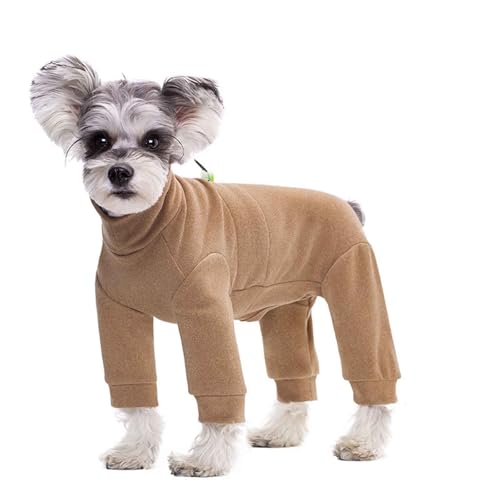 Erholungsanzug Für Hund, Haustier Winter Warme Vierbeiner Jumpsuit Pyjama, Warme Hundejacke, Wundschutzanzüge Für Hunde, Hundebody Nach Op,Khaki,S von PJDDP