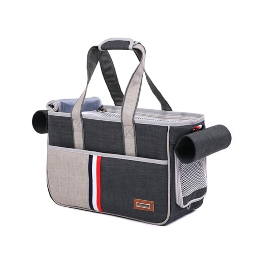 PJDDP Grau,L,Transportbox Katzen/Kleiner Hund, Katzentasche Transporttasche Mit Kratzfreie Netz, Tragbare Gepäckträger Mesh Atmungsaktiv Katzentragetasche PJDDP Grau,L,Transportbox Katzen/Kleiner Hund, Katzentasche Transporttasche Mit Kratzfreie Netz, Tragbare Gepäckträger Mesh Atmungsaktiv Katzentragetasche von PJDDP