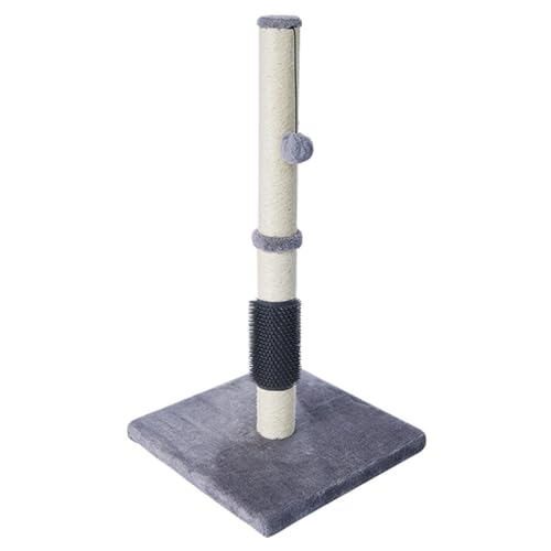 PJDDP Großes Katzenkratzbrett, Dehnbar, Stabiler Und Starker Kätzchen-Hängeball – Vertikale Stange Und Weiche Plüschbasis, Katzentürme Zum Spielen Von Katzen Im Innenbereich – 80 cm,Grau PJDDP Großes Katzenkratzbrett, Dehnbar, Stabiler Und Starker Kätzchen-Hängeball – Vertikale Stange Und Weiche Plüschbasis, Katzentürme Zum Spielen Von Katzen Im Innenbereich – 80 cm,Grau von PJDDP