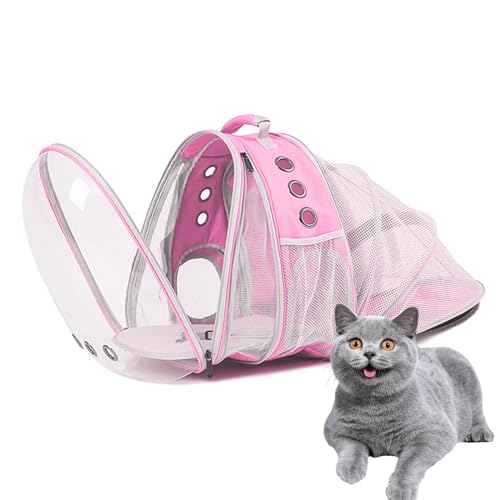 PJDDP Haustier Rucksack Raumkapsel, Großer Katzentrager-Rucksack, Vorne Und Hinten, Erweiterbar Für Kleine Mittelgroße Hunde Katzen Welpen Hundetragerucksack Für Reisen Wandern Camping,Rosa PJDDP Haustier Rucksack Raumkapsel, Großer Katzentrager-Rucksack, Vorne Und Hinten, Erweiterbar Für Kleine Mittelgroße Hunde Katzen Welpen Hundetragerucksack Für Reisen Wandern Camping,Rosa von PJDDP