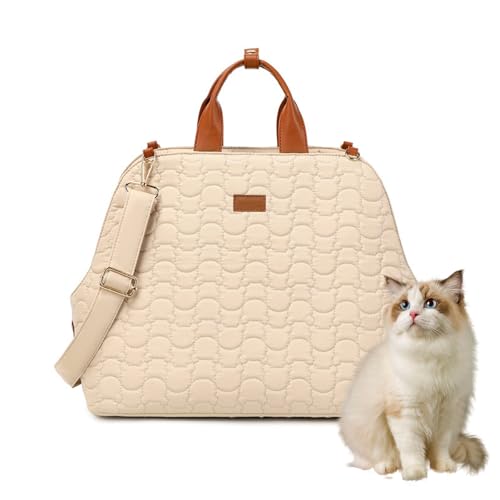PJDDP Hundetasche, Tragetasche Hund Und Katzen, Hundetrage Soft Sided, Tragetasche Für Kleine Mittlere Hund Katze Für Einkaufen Reisen,Airline Genehmigt,Khaki PJDDP Hundetasche, Tragetasche Hund Und Katzen, Hundetrage Soft Sided, Tragetasche Für Kleine Mittlere Hund Katze Für Einkaufen Reisen,Airline Genehmigt,Khaki von PJDDP