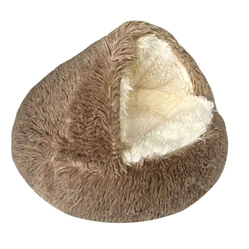 Katzenhöhle, Pet Bed, Beruhigendes Hundebett, Flauschiges Plüsch-Katzenbett Mit Rutschfestem Boden, Für Mittelgroße Und Kleine Hunde,Khaki,40cm Katzenhöhle, Pet Bed, Beruhigendes Hundebett, Flauschiges Plüsch-Katzenbett Mit Rutschfestem Boden, Für Mittelgroße Und Kleine Hunde,Khaki,40cm von PJDDP