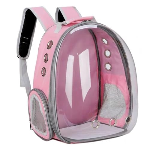PJDDP Katzenrucksack, Katzen Hunde Rucksack Transparent Atmungsaktive Katzentransportbox, Für 7Kg Haustiere Katzen Transporttasche Katzen Rucksack Für Wandern Und Camping,Rosa PJDDP Katzenrucksack, Katzen Hunde Rucksack Transparent Atmungsaktive Katzentransportbox, Für 7Kg Haustiere Katzen Transporttasche Katzen Rucksack Für Wandern Und Camping,Rosa von PJDDP