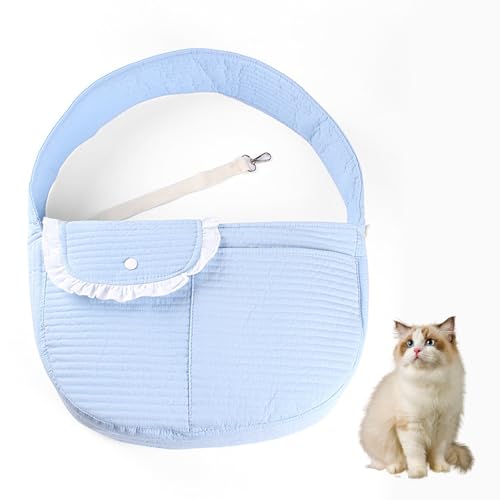 PJDDP Katzentasche, Hundetragetasche, Hunde Tragetasche, Atmungsaktiv Tragetuch Hund Haustier Schultertasche, Für Spaziergang Aktivitäten Im Freien Und Ausflüge,Blau,S PJDDP Katzentasche, Hundetragetasche, Hunde Tragetasche, Atmungsaktiv Tragetuch Hund Haustier Schultertasche, Für Spaziergang Aktivitäten Im Freien Und Ausflüge,Blau,S von PJDDP