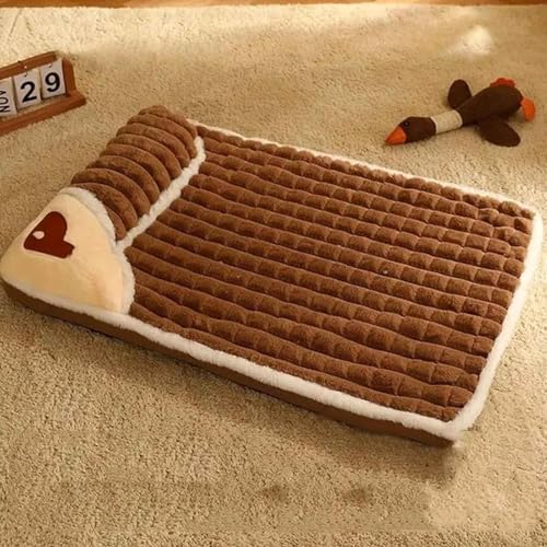 Orthopädische Hundebetten, Katzenbett, Weiche Plüsch Hundebetten Mit rutschfest Unterseite, Bezug Abnehmbar Und Maschinenwaschbar Für Mittelgroße Und Kleine Hunde,Braun,3XL Orthopädische Hundebetten, Katzenbett, Weiche Plüsch Hundebetten Mit rutschfest Unterseite, Bezug Abnehmbar Und Maschinenwaschbar Für Mittelgroße Und Kleine Hunde,Braun,3XL von PJDDP