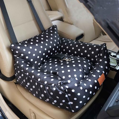 PJDDP 2-In-1 Autositz Und Bett Für Hunde, Hunde Autositz, Wasserfest Und rutschfest, Hundesitz Kleine Hunde, Fully Abnehmbarer & Waschbarer Hundereisesitz,Oxford Cloth pp Cotton von PJDDP