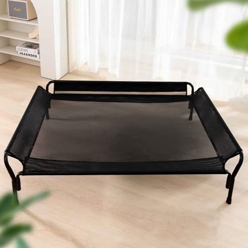 PJDDP Erhöhtes Hundebett, Erhöhtes Katzenbett, Erhöhtes Hundeliege Outdoor Mit Rutschfesten Füßen, Waschbares Mesh, Für Den Innen- Und Außenbereich,Schwarz,L PJDDP Erhöhtes Hundebett, Erhöhtes Katzenbett, Erhöhtes Hundeliege Outdoor Mit Rutschfesten Füßen, Waschbares Mesh, Für Den Innen- Und Außenbereich,Schwarz,L von PJDDP