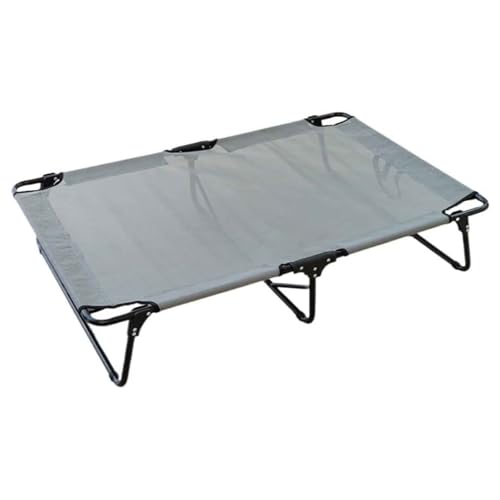 PJDDP Faltbar Erhöhtes Hundebett, Erhöhtes Katzenbett, Tragbar, Waschbar, Hundeliege Outdoor, Für Innen Und Außen, Für Große Mittelgroße Kleine Hunde,Grau,S von PJDDP