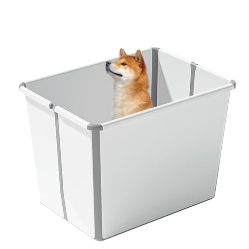 PJDDP Faltbar Hundepool, Hundepool Schwimmbad Für Hunde Und Katzen, Badewanne Und Hundewaschstation Für Zuhause, Tragbar, Für Drinnen Und Draußen,Weiß PJDDP Faltbar Hundepool, Hundepool Schwimmbad Für Hunde Und Katzen, Badewanne Und Hundewaschstation Für Zuhause, Tragbar, Für Drinnen Und Draußen,Weiß von PJDDP