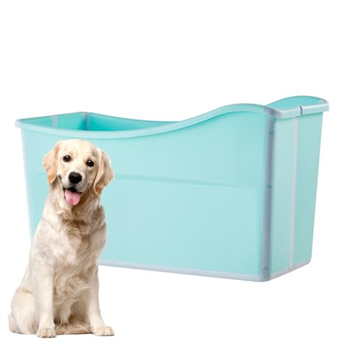 PJDDP Faltbarer Hundepool, Tragbare Badewanne Für Haustiere Für Den Innen- Und Außenbereich, Zusammenklappbarer Hundepool Für Kleine, Mittlere Und Große Hunde,Grün PJDDP Faltbarer Hundepool, Tragbare Badewanne Für Haustiere Für Den Innen- Und Außenbereich, Zusammenklappbarer Hundepool Für Kleine, Mittlere Und Große Hunde,Grün von PJDDP