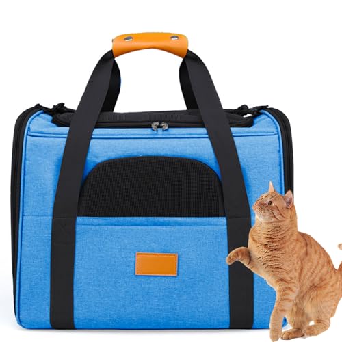 PJDDP Großer Katzenrucksack Für Reisen, Hundeautositz, Faltbare Tragbare Hundetasche, Haustiertransport/Rucksack, Haustiertransportbox Für Katzen, Kleine Hunde Oder Kleine Tiere,Blau PJDDP Großer Katzenrucksack Für Reisen, Hundeautositz, Faltbare Tragbare Hundetasche, Haustiertransport/Rucksack, Haustiertransportbox Für Katzen, Kleine Hunde Oder Kleine Tiere,Blau von PJDDP