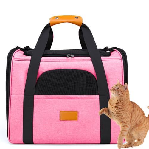 PJDDP Großer Katzenrucksack Für Reisen, Hundeautositz, Faltbare Tragbare Hundetasche, Haustiertransport/Rucksack, Haustiertransportbox Für Katzen, Kleine Hunde Oder Kleine Tiere,Rosa PJDDP Großer Katzenrucksack Für Reisen, Hundeautositz, Faltbare Tragbare Hundetasche, Haustiertransport/Rucksack, Haustiertransportbox Für Katzen, Kleine Hunde Oder Kleine Tiere,Rosa von PJDDP