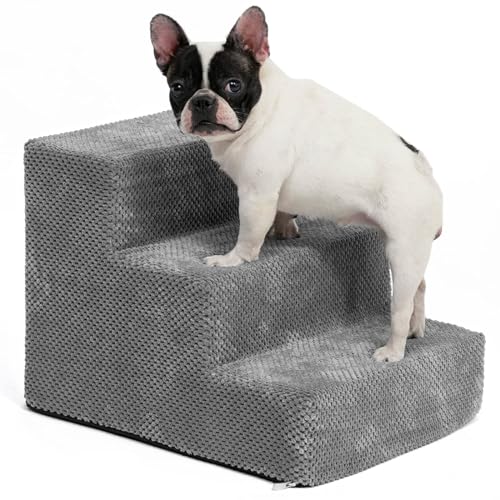 PJDDP Haustier-Schaumstoff-Stufen, Haustier-Rampe Für Hochbetten,3 Stufen Aus Hochdichtem Schaumstoff Hundetreppe,Extra Breite, Tiefe Hundetreppe Mit Rutschfester Unterseite,M PJDDP Haustier-Schaumstoff-Stufen, Haustier-Rampe Für Hochbetten,3 Stufen Aus Hochdichtem Schaumstoff Hundetreppe,Extra Breite, Tiefe Hundetreppe Mit Rutschfester Unterseite,M von PJDDP