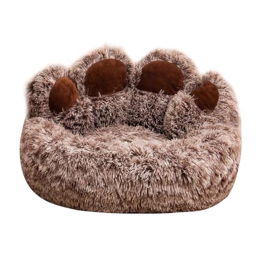 PJDDP Haustier-Sofa, Flauschig Katzenbett, Hundebett, Rund Hundesofa Mit Rutschfester Unterseite, Niedliches Bären-Umarmungs-Design Für Hunde Und Katzen,Braun,S PJDDP Haustier-Sofa, Flauschig Katzenbett, Hundebett, Rund Hundesofa Mit Rutschfester Unterseite, Niedliches Bären-Umarmungs-Design Für Hunde Und Katzen,Braun,S von PJDDP