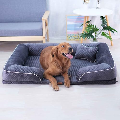 PJDDP Haustierbett, Hundebett, Hundesofa, rutschfeste Hundebetten Mit Abnehmbarer Bezug - Leicht Zu Reinigen Für Große, Mittelgroße Und Kleine Hunde,Grau,M PJDDP Haustierbett, Hundebett, Hundesofa, rutschfeste Hundebetten Mit Abnehmbarer Bezug - Leicht Zu Reinigen Für Große, Mittelgroße Und Kleine Hunde,Grau,M von PJDDP