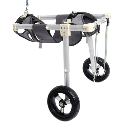 PJDDP Hund Rollstuhl Für Hintere Beine, Hunderollstühle Mit Behinderten Hinterbeinen Laufen Helfen Sie Haustiere Mit Gelähmten Hinterliedern, Um Ihre Mobilität Wiederherzustellen,L von PJDDP