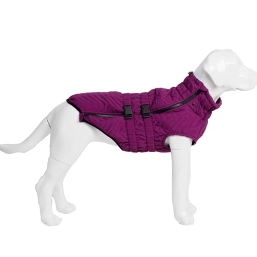 PJDDP Hund Wintermäntel, Winddichte Hundeweste, Sehr Warm Für Den Winter Und Kaltes Wetter, Haustier Skifahren Kostüm Ärmellose, Für Kleine, Mittlere Hunde,Lila,3XL PJDDP Hund Wintermäntel, Winddichte Hundeweste, Sehr Warm Für Den Winter Und Kaltes Wetter, Haustier Skifahren Kostüm Ärmellose, Für Kleine, Mittlere Hunde,Lila,3XL von PJDDP