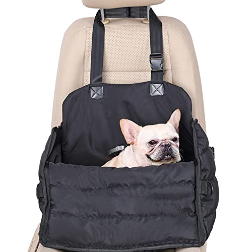 PJDDP Hunde Autositz 2-In-1 Autositz Bett Tragetasche Für Hunde Weich Hunde Sitzerhöhung Haustier Interaktive Booster Sitz Autositz Reisetasche Für Kätzchen Welpen Kleine Tiere von PJDDP