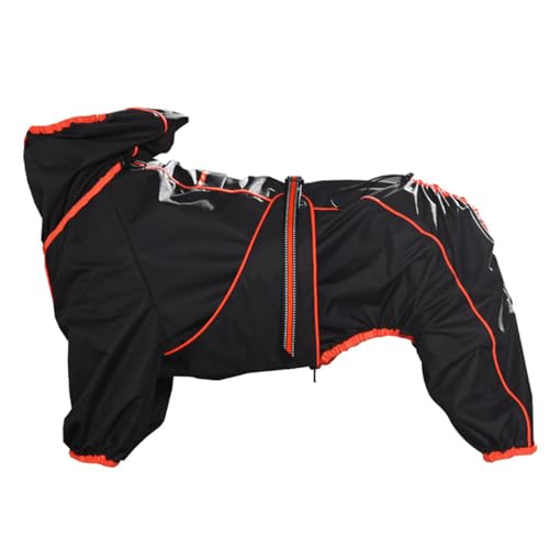 PJDDP Hunde-Winterjacke, wasserdicht, Hunde-Wintermantel mit Reißverschluss, Regen- und schneesicher, Hundemantel, ganzkörpertauglich, verstellbar,Schwarz,XL PJDDP Hunde-Winterjacke, wasserdicht, Hunde-Wintermantel mit Reißverschluss, Regen- und schneesicher, Hundemantel, ganzkörpertauglich, verstellbar,Schwarz,XL von PJDDP