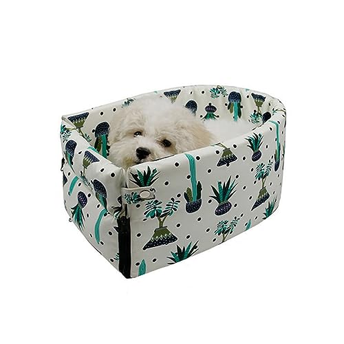 PJDDP Hundeautositz für kleine Hunde, Abnehmbarer Hundesitzerhöhung mit Sicherheitsschnalle, Mittelkonsole, Hundeautositz für Hunde, Katzen, Welpen von 0–6 kg, für Reisen, Ausgehen,Fresh Cactus PJDDP Hundeautositz für kleine Hunde, Abnehmbarer Hundesitzerhöhung mit Sicherheitsschnalle, Mittelkonsole, Hundeautositz für Hunde, Katzen, Welpen von 0–6 kg, für Reisen, Ausgehen,Fresh Cactus von PJDDP
