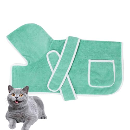 PJDDP Hundebademantel, Saugfähiger Hunde Bademantel, Hunde Handtuch Mit Hund Bademantel Mantel Haustier Bademantel Mit Magischem Klebeband,Grün,XS PJDDP Hundebademantel, Saugfähiger Hunde Bademantel, Hunde Handtuch Mit Hund Bademantel Mantel Haustier Bademantel Mit Magischem Klebeband,Grün,XS von PJDDP