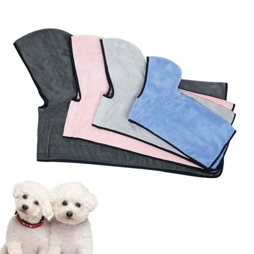 PJDDP Hundebademantel Schnell Trocknend Badetuch Aus Mikrofaser, Hunde-Bademantel Mit Kapuze, Saugfähiger Hunde Bademantel Zum Trocknen Nach Dem Baden,Rosa,L PJDDP Hundebademantel Schnell Trocknend Badetuch Aus Mikrofaser, Hunde-Bademantel Mit Kapuze, Saugfähiger Hunde Bademantel Zum Trocknen Nach Dem Baden,Rosa,L von PJDDP