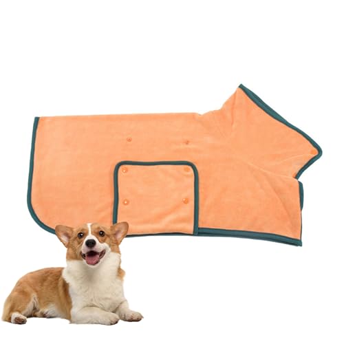 PJDDP Hundebadetuch Extra Saugfahig, Hund Bademantel, Katze Schnell Trocknendes Badetuch, Hundebademantel Aus Mikrofaser, Für Große Mittel Und Kleine Hunde,Orange,S PJDDP Hundebadetuch Extra Saugfahig, Hund Bademantel, Katze Schnell Trocknendes Badetuch, Hundebademantel Aus Mikrofaser, Für Große Mittel Und Kleine Hunde,Orange,S von PJDDP