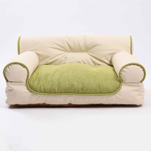 PJDDP Hundebett, Haustierbett, Hundesofa Mit Abnehmbarem Waschbarem Bezug, Hundekörbchen Für Hunde Mit Rutschfester Unterseite Für Katzen Und Kleiner Hund,Grün PJDDP Hundebett, Haustierbett, Hundesofa Mit Abnehmbarem Waschbarem Bezug, Hundekörbchen Für Hunde Mit Rutschfester Unterseite Für Katzen Und Kleiner Hund,Grün von PJDDP