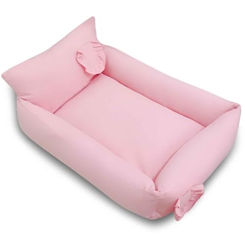 PJDDP Hundebett, Hundebett Flauschig, Hundesofa, rutschfeste Hundekörbchen Mit Bezug Abnehmbar & Waschbar Für Kleine, Mittelgroße Hunde Und Katzen,Rosa,S PJDDP Hundebett, Hundebett Flauschig, Hundesofa, rutschfeste Hundekörbchen Mit Bezug Abnehmbar & Waschbar Für Kleine, Mittelgroße Hunde Und Katzen,Rosa,S von PJDDP