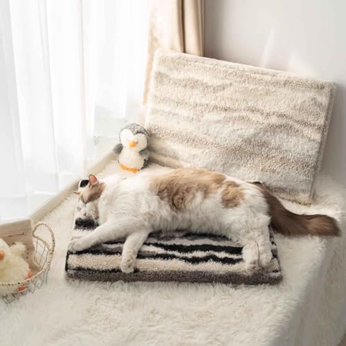PJDDP Hundebett, Katzenmatte, Warmes Und Gemütliches Hundematte Mit Rutschfestem Boden, Abnehmbarem Waschbarem Bezug Für Klein, Mittel, Große Hunde,Schwarz,XL PJDDP Hundebett, Katzenmatte, Warmes Und Gemütliches Hundematte Mit Rutschfestem Boden, Abnehmbarem Waschbarem Bezug Für Klein, Mittel, Große Hunde,Schwarz,XL von PJDDP