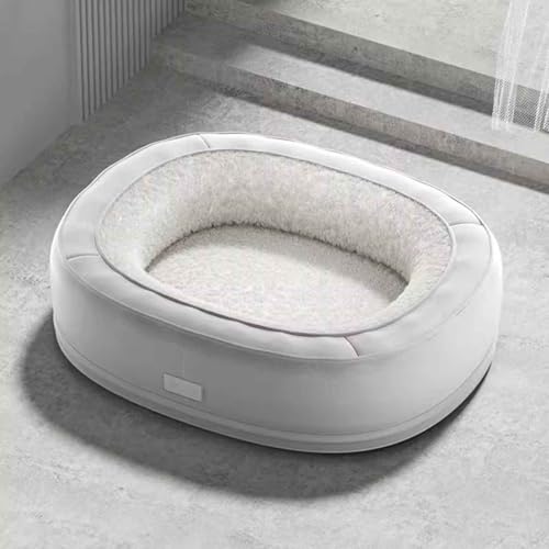 PJDDP Hundebett, Waschbares Hundesofa Mit Abnehmbarem Bezug, Hundematratze, Hundekissen Mit Erhöhten Rändern Für Kleine Bis Große Hunde,Light Gray,M PJDDP Hundebett, Waschbares Hundesofa Mit Abnehmbarem Bezug, Hundematratze, Hundekissen Mit Erhöhten Rändern Für Kleine Bis Große Hunde,Light Gray,M von PJDDP
